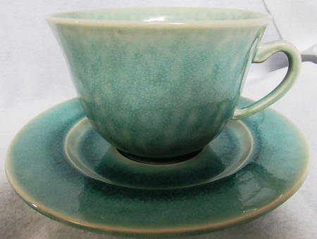 Tourron Jade Jumbo Cup & Saucer Set
