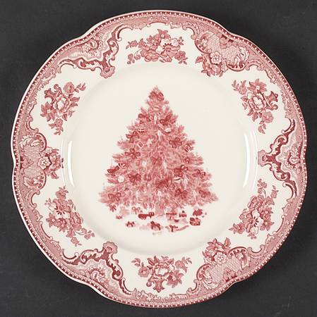 Old Britain Castles Pink Christmas(Made in England by Johnson Brothers