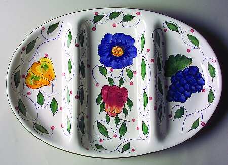Tuscany 3-Part Oval Divided Server