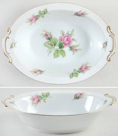 Wild Rose 11" Oval Vegetable Bowl