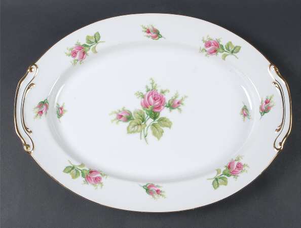 Wild Rose 16" Oval Serving Platter