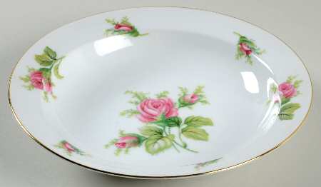 Wild Rose Rim Soup Bowl