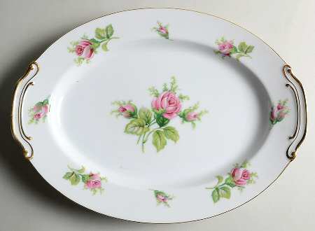 Wild Rose 13" Oval Serving Platter