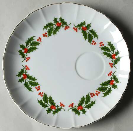 Christmas Holly (Porcelain) Snack Plate