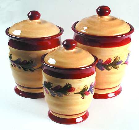 Tuscan Dreams (No Olives) (3 Piece) Canister Set (Box Set)