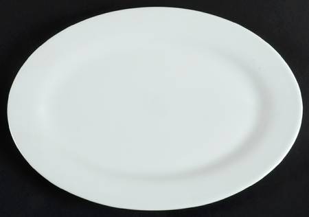 Basic White 13" Oval Serving Platter