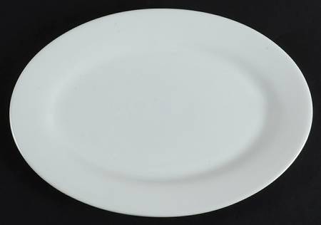 Basic White 11" Oval Serving Platter