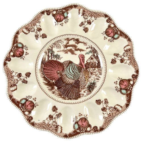 His Majesty (England 1883 Backstamp) Deviled Egg Plate