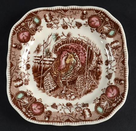 His Majesty (England 1883 Backstamp) Square Salad Plate