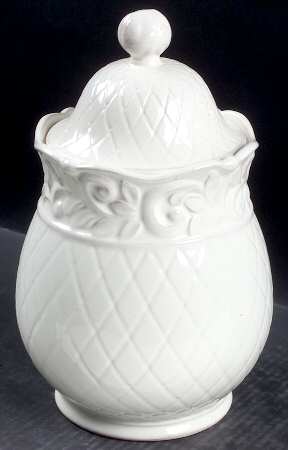 Isabella Ivory Large Canister & Lid
