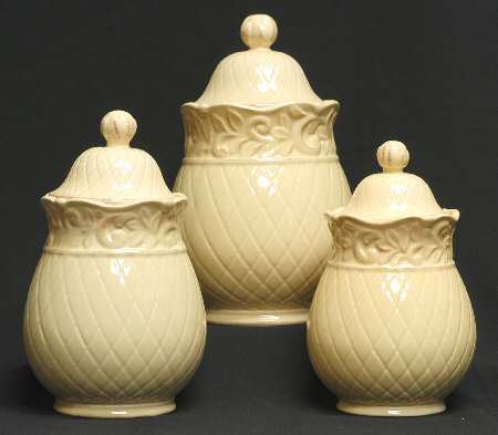 Isabella Yellow (3 Piece) Canister Set (Box Set)