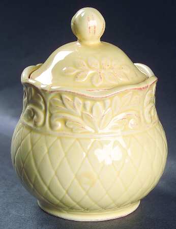 Isabella Yellow Sugar Bowl & Lid