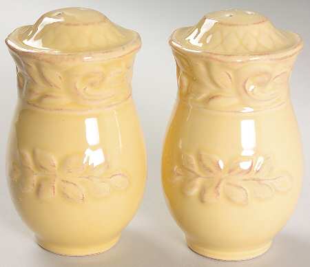 Isabella Yellow Salt & Pepper Set