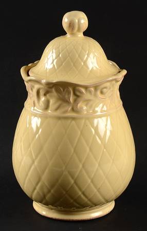 Isabella Yellow Medium Canister & Lid