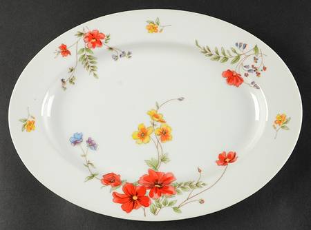 Nadine (No Trim) 12" Oval Serving Platter
