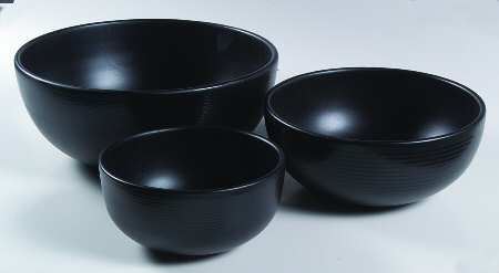 Colin Cowie Noir (Nero, Black) (3 Piece) Mixing Bowl Set