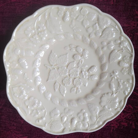 English Meadow (Cream) Salad/Dessert Plate by Jay Willfred