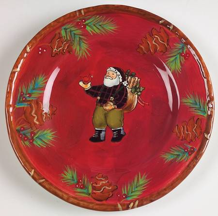 Woodland Santa Salad Plate