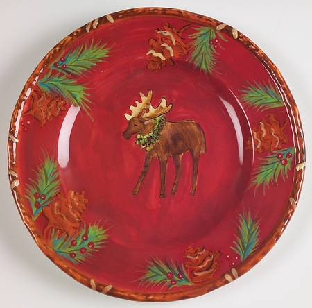 Woodland Santa Salad Plate