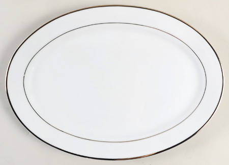 Emily Gold 12" Oval Serving Platter
