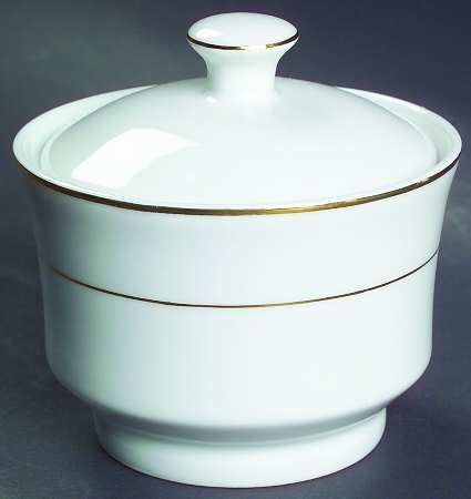 Emily Gold Sugar Bowl & Lid