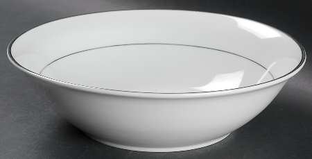 Emily Platinum 9" Round Vegetable Bowl