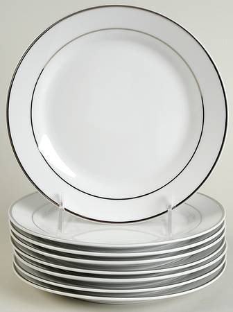Emily Platinum (Set of 8) Salad Plates