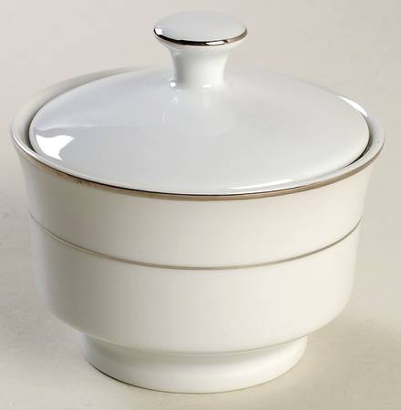 Emily Platinum Sugar Bowl & Lid