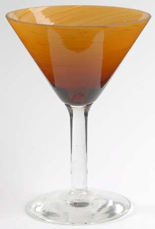 Ventana Light Dark Brown Glassware Martini