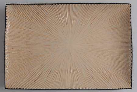 Ventana Light Dark Brown 14" Rectangular Serving Platter