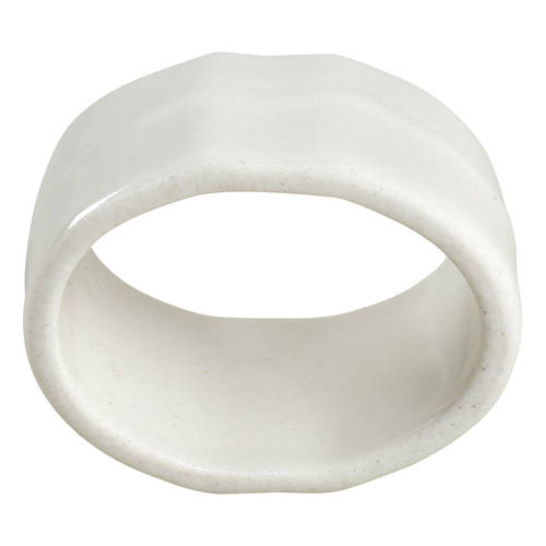 Bistro Cafe White Napkin Ring