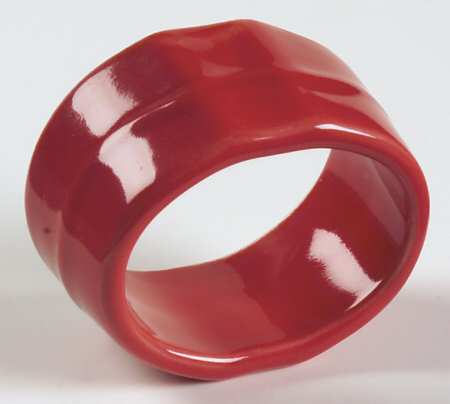 Bistro Red Napkin Ring
