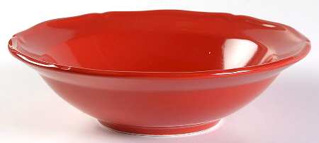 Bistro Red Rim Soup Bowl