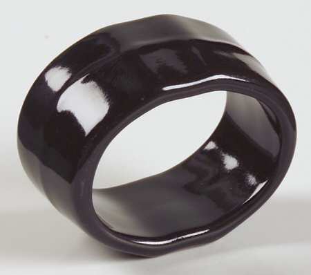 Bistro Cafe Black Napkin Ring