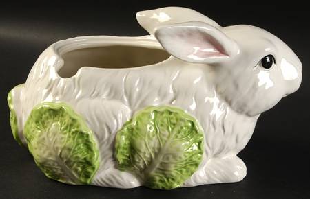 Bunny Toile Figural Tureen No Lid