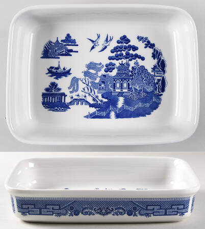 Willow Blue ("England 1883" Backstamp, China) 11" Lasagna