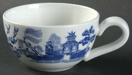 Willow Blue ("England 1883" Backstamp, China) Cup for Individual Teapot & Lid with Cup