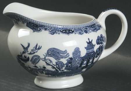 Willow Blue ("England 1883" Backstamp, China) Creamer