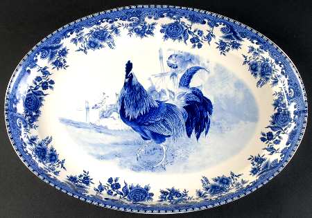 William James Farmyard 16" Oval Serving Platter