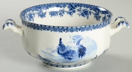 William James Farmyard Flat Cream Soup Bowl