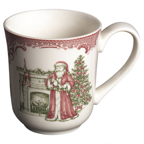 Old Britain Castles Pink Christmas (England 1883) Mug