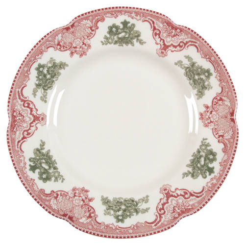 Old Britain Castles Pink Christmas (England 1883) Accent Salad Plate