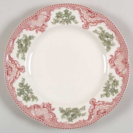 Old Britain Castles Pink Christmas (England 1883) Accent Dinner Plate