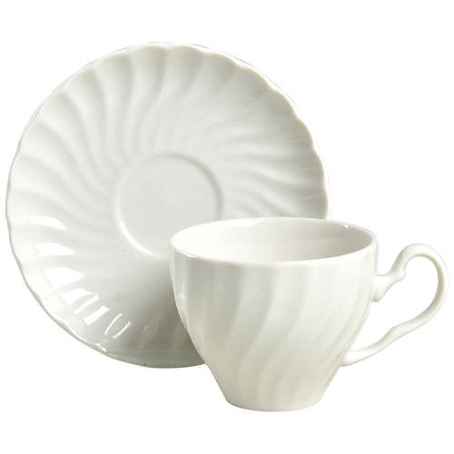 Regency (England 1883 Stamp, Made in China) Flat Cup & Saucer Set