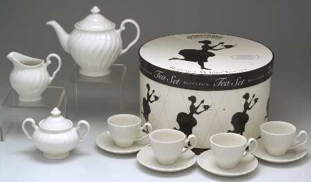 Regency (England 1883 Stamp, Made in China) (13 Pc) Tea Set (TP, CR, SU, 4 CSFL)