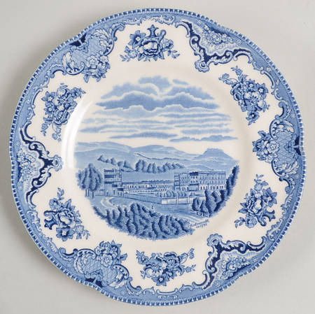 Old Britain Castles Blue (England 1883 Stamp) Salad Plate