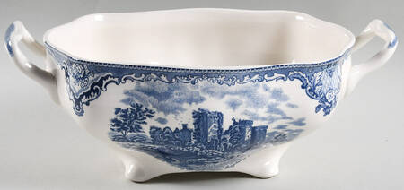 Old Britain Castles Blue (England 1883 Stamp) Rectangular Tureen No Lid