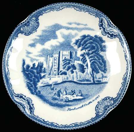 Old Britain Castles Blue (England 1883 Stamp) Saucer for Flat Cup