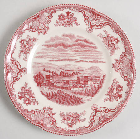 Old Britain Castles Pink (England 1883 Stamp) Salad Plate by Johnson Brothers