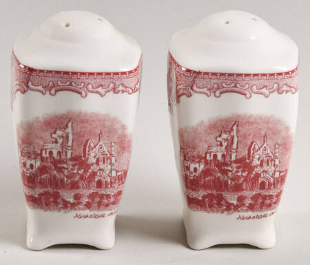 Old Britain Castles Pink (England 1883 Stamp) Shaker - Set of 2